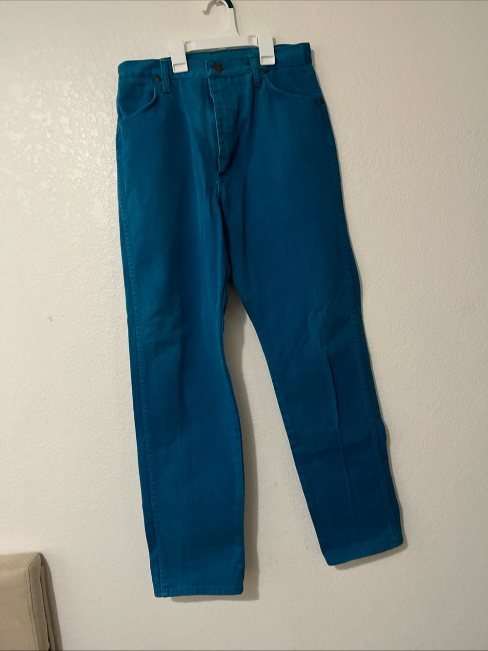 Wrangler Teal Straight-Leg Men's Jeans
